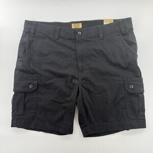 The Foundry Supply Co Black Cargo Shorts Size 46 Comfort Stretch Tech Pocket NWT